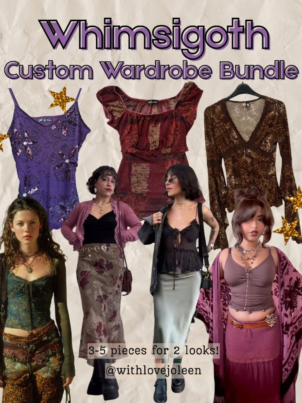 Whimsigoth Custom Bundle | 3–5 Pieces | Personalized Gothic Boho Aesthetic